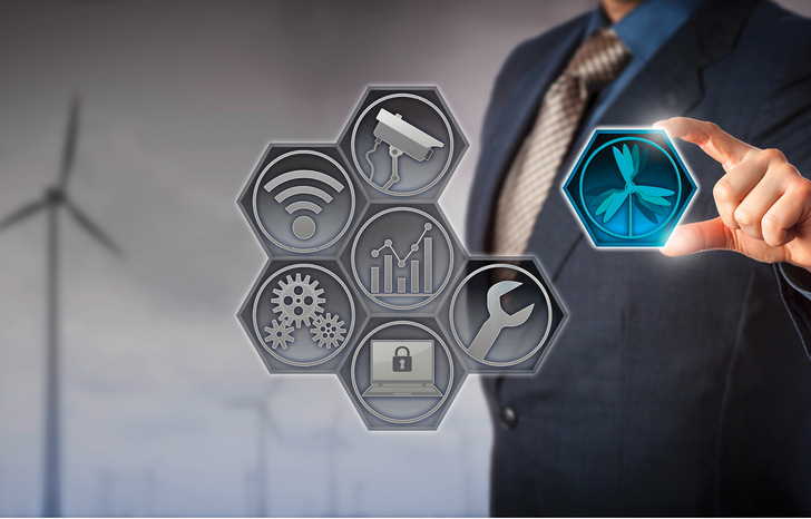 Die Zustandsüberwachung von Turbinen und ganzen Windparks wird mithilfe der Digitalisierung immer besser. Die Daten liefern wichtige Hinweise für den Betrieb. 