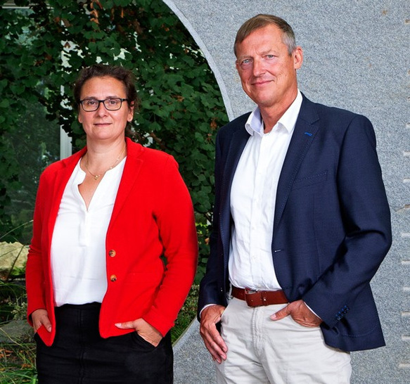 Die neue Doppelspitze des Fraunhofer Iwes: Sylvia Schattauer und Andreas Reuter. - © Martina Buchholz
