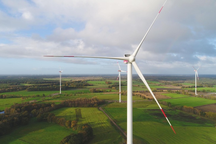 Alterric-Windpark Essel in Norddeutschland