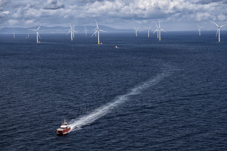 Windpark Walney in der irischen See im Nordwesten Englands