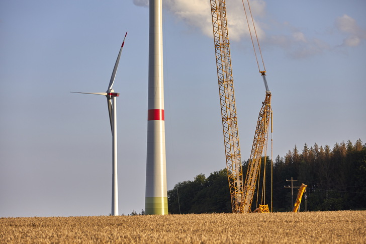 Windparkerrichtung mit Enercon-Anlagen
