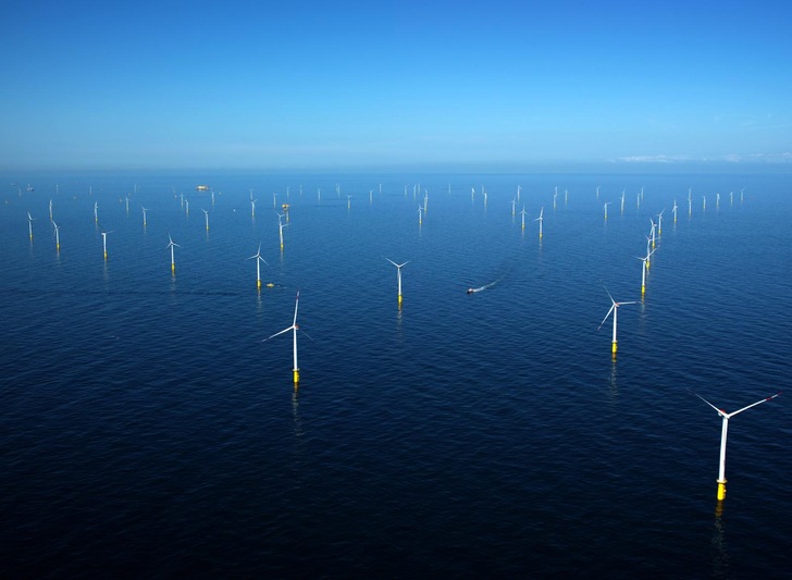 Nordsee-Windpark-Cluster Meerwind Süd und Meerwind Ost - © Wind MW Service GmbH
