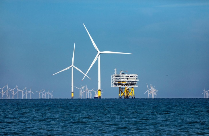 Britischer Offshore-Windpark Burbo Banks Extension, der 2014 als Pionierprojekt einen CFD-Vergütungsvertrag erhalten hatte. 