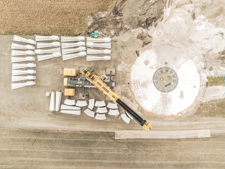 Fertigbeton-Skelett-Fundament von Anker