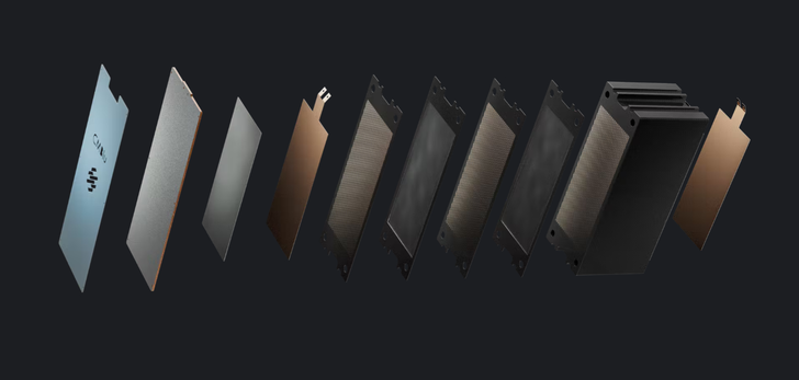 Schichten des Speichers bei der  Organic-Solid-Flow-Technologie von CM Blu.