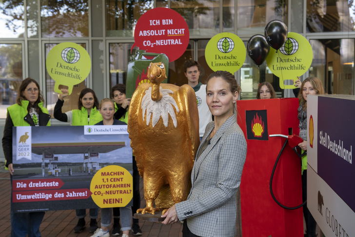Und keiner will ihn haben: Bei Shell mochte niemand den Goldenen Geier entgegennehmen.