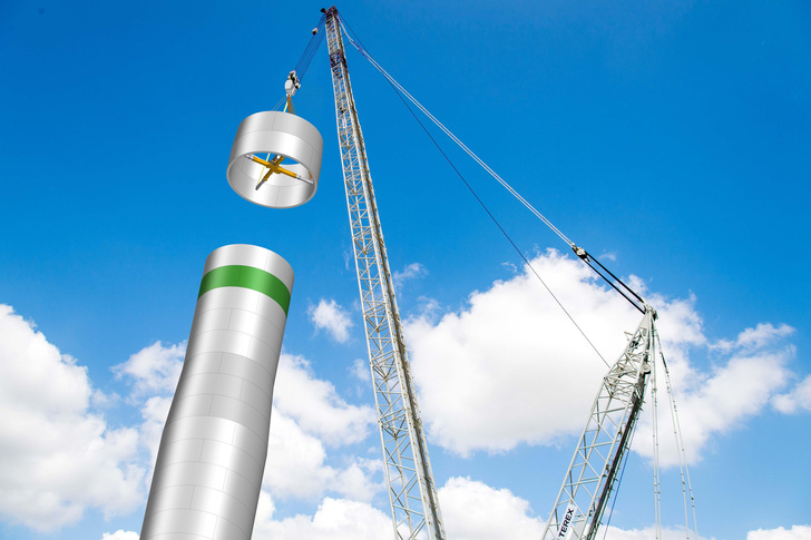 Betontürme bis 200 m von Oehm aus dem Emsland.