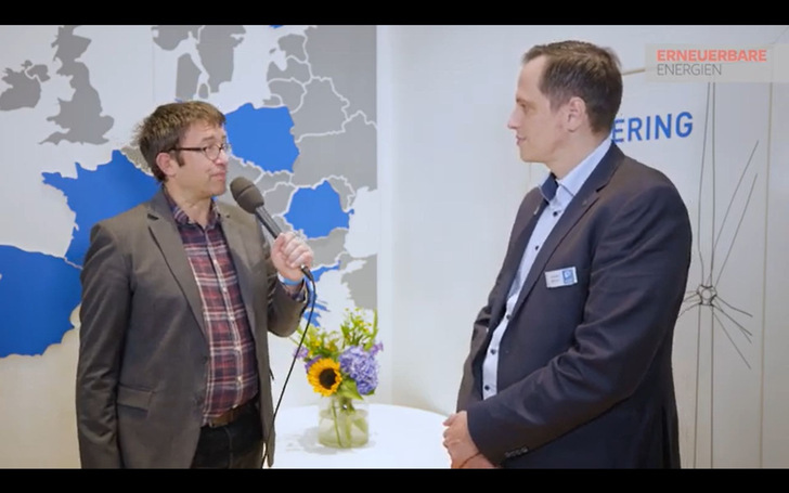 Gespräch  mit Thomas Winkler auf der Messe Wind Energy Hamburg im September 2022, dem Geschäftsführer der Deutschlandsparte von VSB