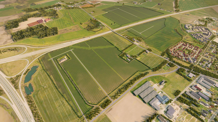 Bei dem Solarpark steht die biologische Vielfalt im Vordergrund. Er leistet 32 MW und kann 11.000 Haushalten mit grünem Strom versorgen. - © Nordic Solar
