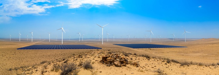 Svevind plant grünen Wasserstoff in weiter Steppenlandschaft im großen Stil zu produzieren.  - © HYRASIA ONE GmbH
