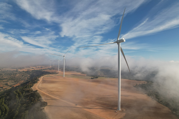 Abo-Wind-Projekt Cuevas de Velasco in Spanien mit mehr als 100 Megawatt - © ABO Wind
