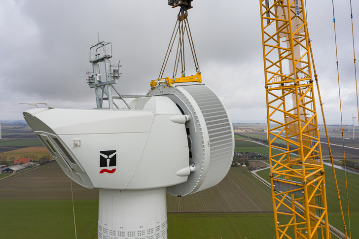 Errichtung der E-160 EP5 E2 am Standort Wieringermeer, Anlage mit 5,5 MW. Hersteller und Planer für Erneuerbare erleben derzeit noch keine entspannten Zeiten. Kostensteigerungen und Instabilität sorgen für Zurückhaltung auf dem Markt.