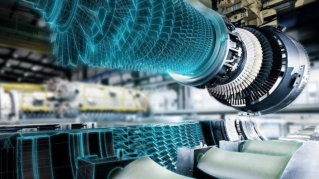 Turbinen-Simulation mit einem digitalen Zwilling durch Siemens-Software 