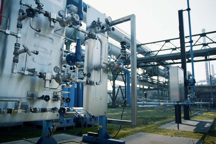 Wasserstoff-Testanlage für das Stahlwerk von Thyssenkrupp in Duisburg - © Foto: STEAG
