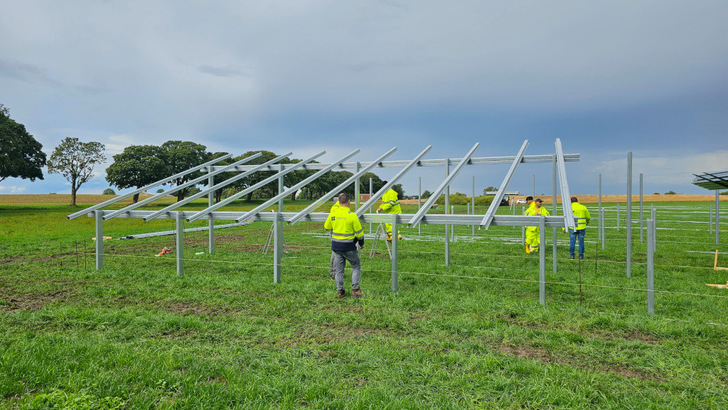 Der Bau hat gerade begonnen: Der Solarpark Brusow westlich von Rostock ist eines von mehreren Projekten, die Securesund jetzt gestartet hat.