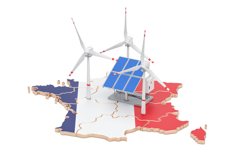 Frankreich strebt bis 2030 an, 40 Prozent der Stromerzeugung aus erneuerbaren Energien zu generieren.   
