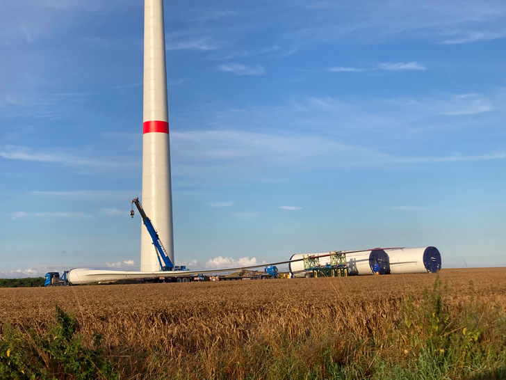 Windpark Geversleben: Im niedersächsischen Landkreis Helmstedt werden Anlagen mit einer Leistung von 82 Megawatt installiert.  - © Landwind Gruppe
