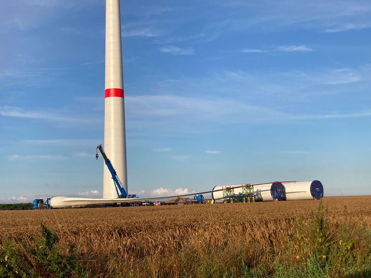 Windpark Geversleben: Im niedersächsischen Landkreis Helmstedt werden Anlagen mit einer Leistung von 82 Megawatt installiert. 