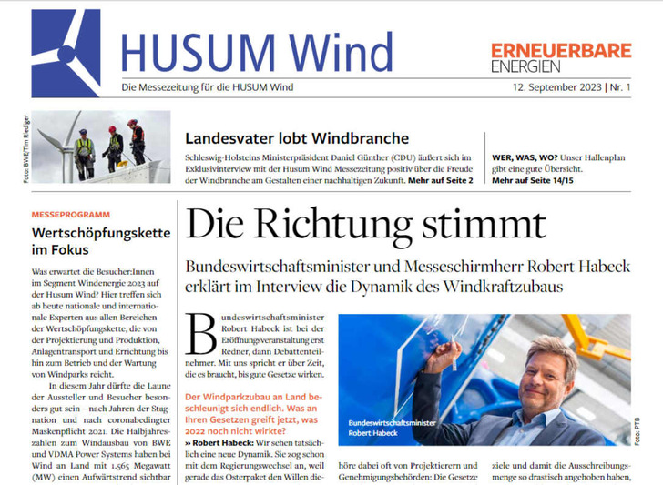 Die tägliche Messezeitung frisch aus Husum.