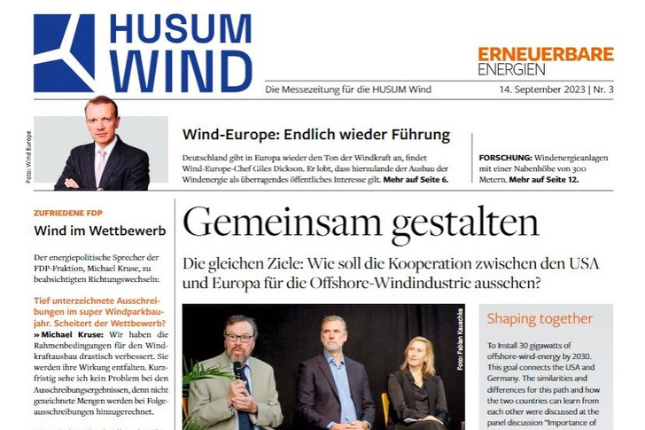 Die Messezeitung der Husum Wind Tag 3. - © TFV
