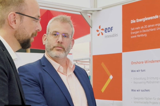 Oliver Moß und Johnathan Fraser auf der Husum Wind