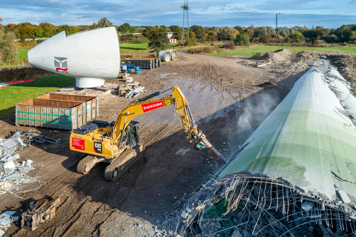 Repowering eines Windparks aus Enercon-Windturbinen - © Hagedorn
