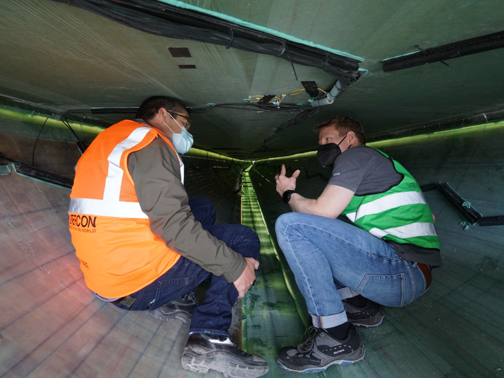 Entwickler der Windturbinenfirma Enercon und des Forschungsinstituts DLR testeten Spielarten der Blattprofile im Blattwurzelbereich (Symbolbild).