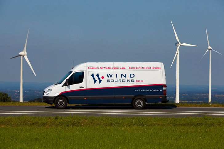  Ersatzteile für die Windkraft müssen schnell verfügbar sein, um Stillstandzeiten zu vermeiden. 