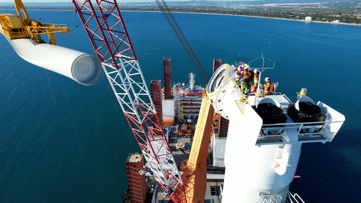  Errichtung des Windparks Beleolico 2022, 30 Megawatt, Italiens Pilot-Offshore-Projekt