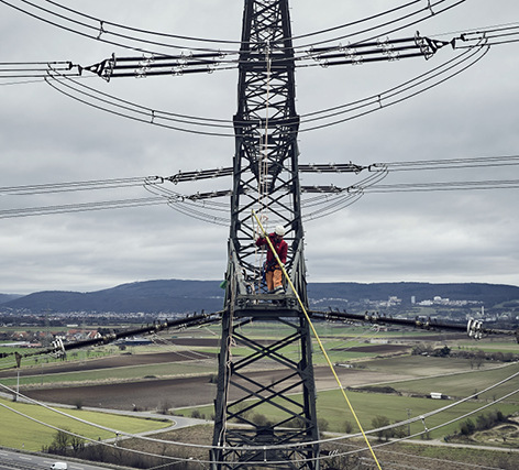 Ultranet-Leitungsbau im Februar - © Foto: Transnet BW
