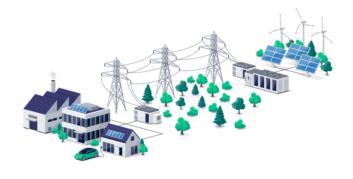 Die richtigen Maßnahmen müssen in der Netzplanung sowie an Werkzeugen für den Netzbetrieb ergriffen werden, um die dynamische Stabilität des zukünftigen Stromnetzes zu garantieren.  - © petovarga - stock.adobe.com
