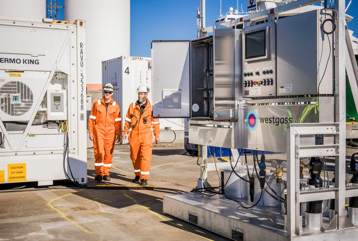  Elektrolyseur von Westgass Hydrogen. 