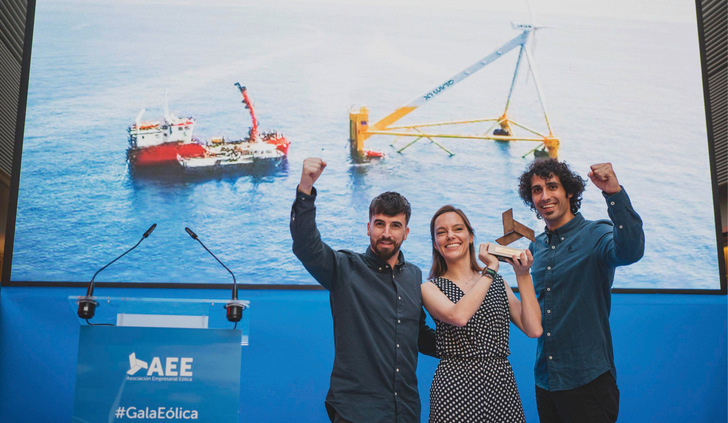 Preisverleihung am 29. Juni 2023 des Innovation Award unter Regie des spanischen Windenergieverbandes an X1 Wind