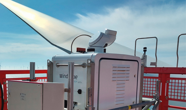 Windbeobachtung durch das Fraunhofer Iwes mit der Lasertechnik Lidar