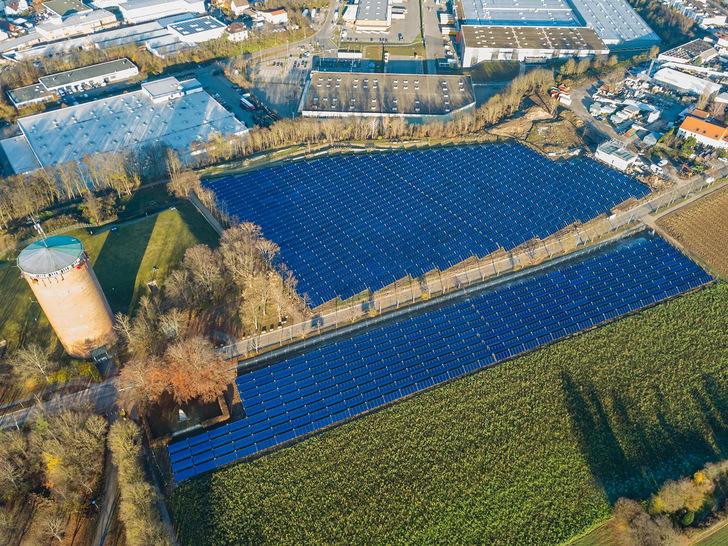 Gefördert werden kann beispielsweise eine Freiflächen-Solaranlage.