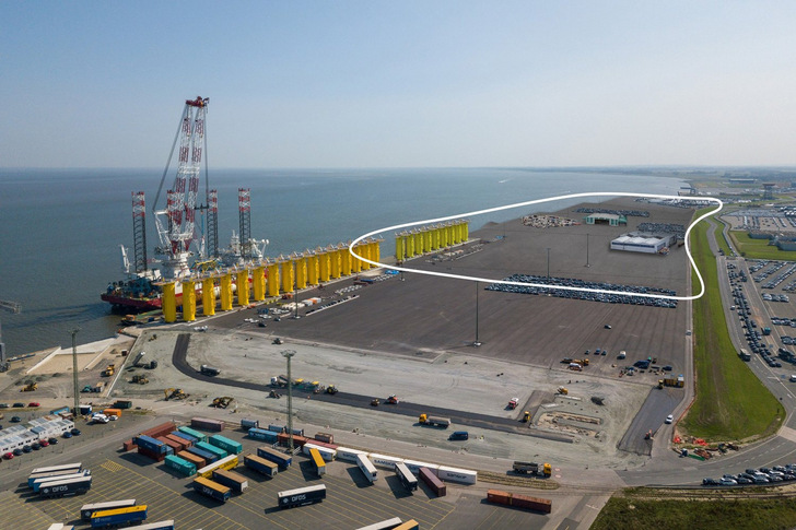Entwurf des Hafenprofils in Cuxhaven