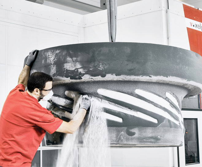 Sanddruckverfahren heißt diese 3D-Herstelltechnik.