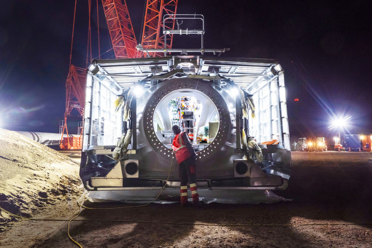 Vorbereitung der Installation einer E-Gondel