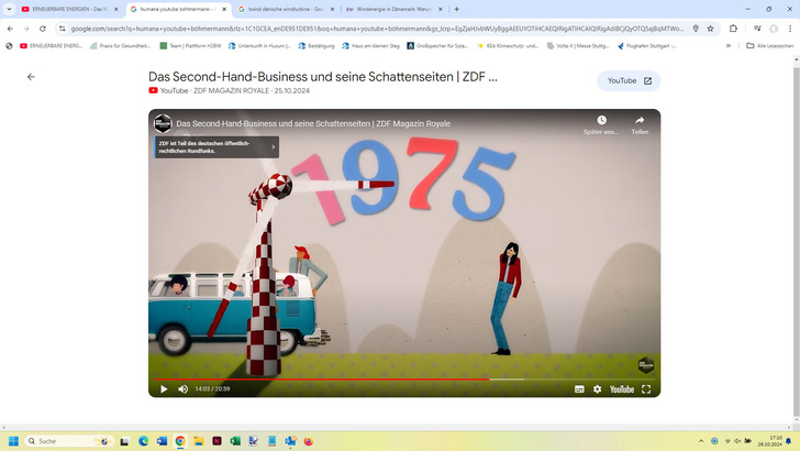 In Minute 14 erscheint die alte Tvind-Turbine in Böhmermanns Sendung Magazin Royale.