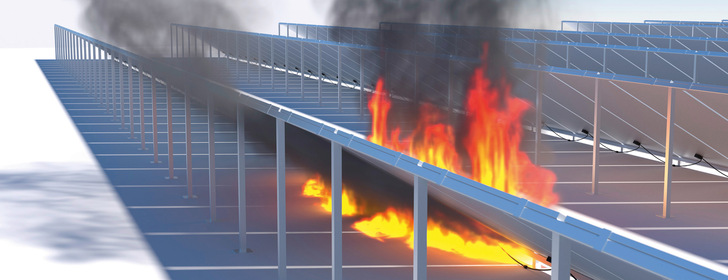 PV-Anlagen steigern die Brandlast auf den Dächern, wo sie verbaut sind. Unerkannt und ungeschützt kann sich ein Feuer schnell ausbreiten.