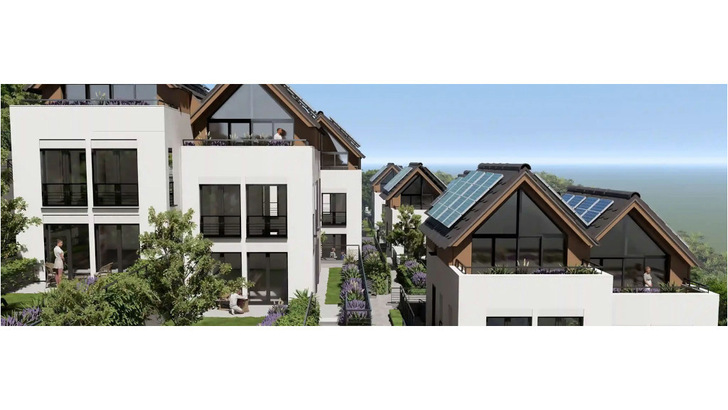 Die Bewohner:innen der Sonnensiedlung in Schramberg müssen mindestens sieben Jahre keine Energierechnung bezahlen. - © Kampa Die Bewohner:innen der Sonnensiedlung in Schramberg müssen mindestens sieben Jahre keine Energierechnung bezahlen.