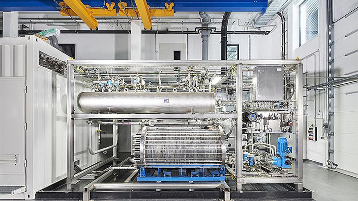 Untersuchung eines Elektrolyse-Stacks .