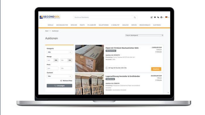 Eine Besonderheit: Gebote in der letzten Minute verlängern die Auktionszeit.
