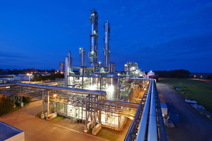 Bioethanolwerk der Nordzucker AG in Stadt Wanzleben-Börde, Sachsen-Anhalt. Produktionskapazität 100.000 Tonnen/Jahr.