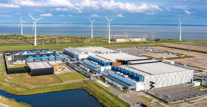 2016 eröffnetes Google-Rechenzentrum in Eemshaven in den Niederlanden