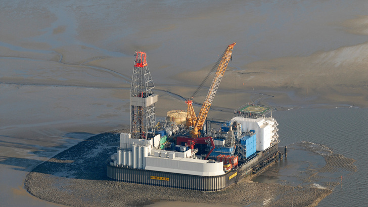 Mittelplate A: Förderung von heimischen fossilen Energien in kleinstem Maßstab.