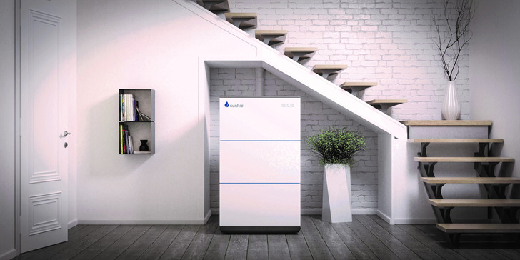 Die Brennstoffzelle Sunfire-Home liefert elektrische und thermische Energie.