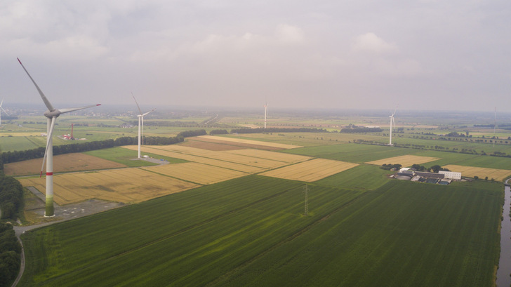 Am Mittwoch, 17.09.25, führt eine Exkursion ins Windtestfeld Nord in der Südermarsch vor Husum.