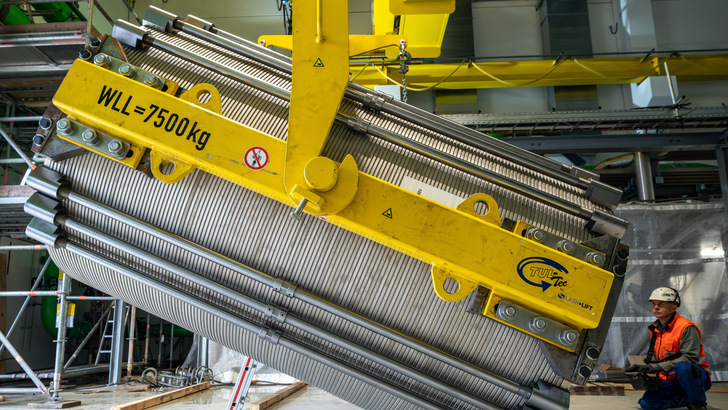 Elektrolyse-Stacks im Energiepark Bad Lauchstädt. 