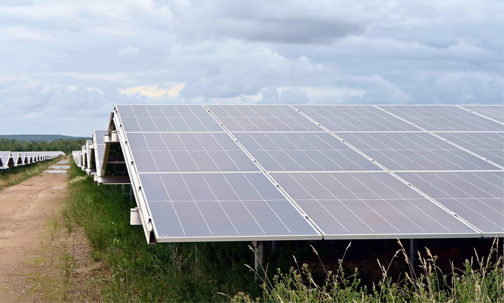 Auch in diesem Jahr wurde ein beachtlicher Anteil der neu errichteten Solarstromleistung auf der Freifläche gebaut.